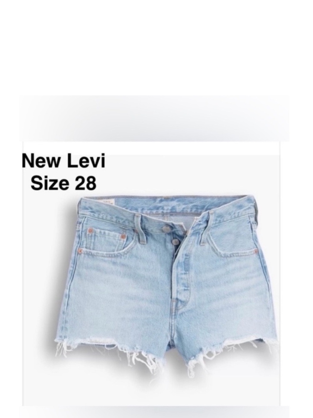 NEW 501® Levi’s ORIGINAL FIT HIGH RISE WOMEN'S SHORTS size 28 with tags ⭐️⭐️⭐️⭐️